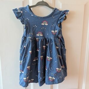 Hanna Andersson Blue Rainbows Dress